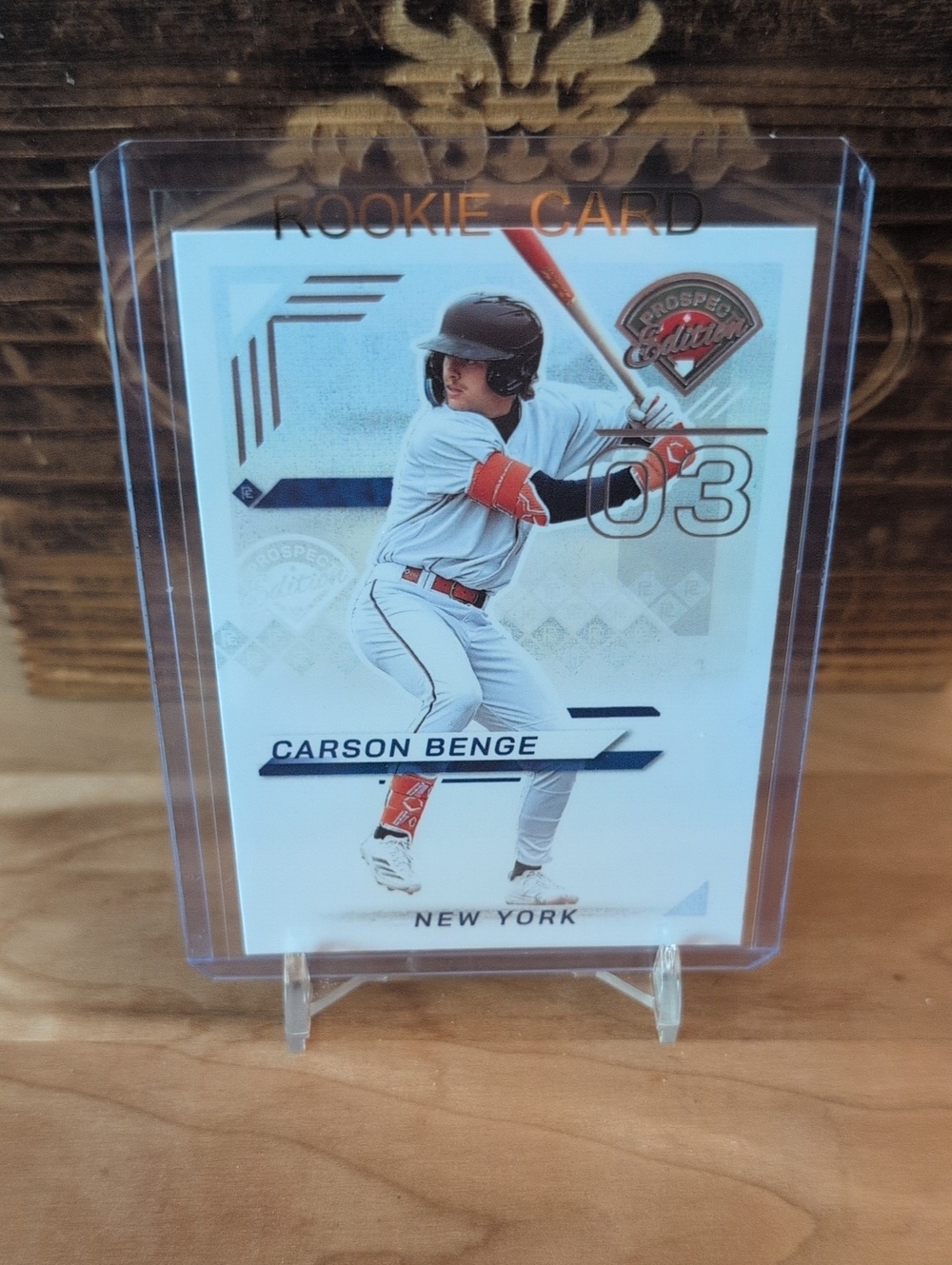 2025 Panini Prospects Edition Carson Benge Rookie Card Mets
